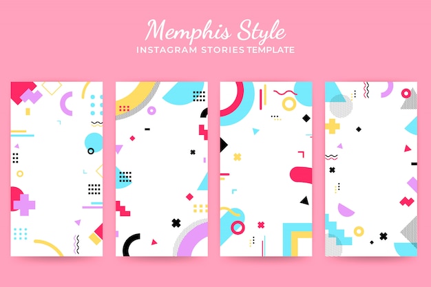 Memphis Instragram Stories Vorlage