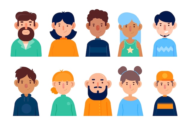 Menschen avatare illustration