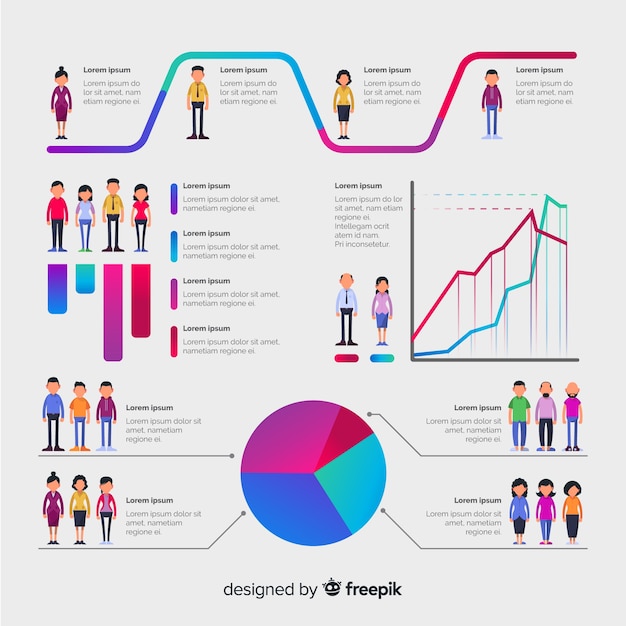 Kostenloser Vektor menschliche infografik