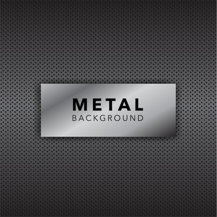 Kostenlose Vektor metall hintergrund design