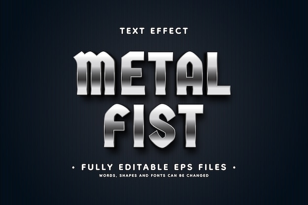 Metall-Texteffektdesign