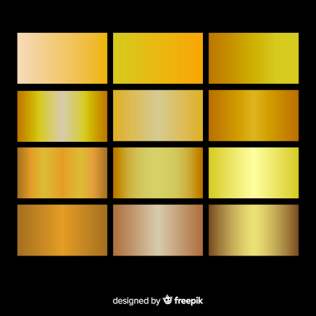 Metallischer beschaffenheitsgoldsteigungssatz