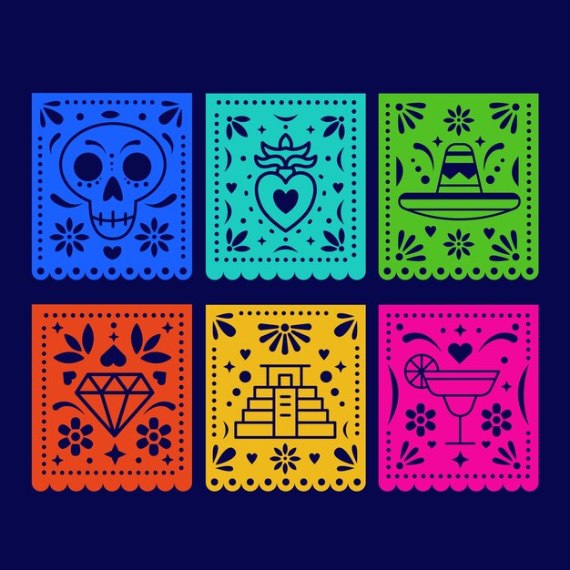 Mexikanische Design-Ammer-Sammlung