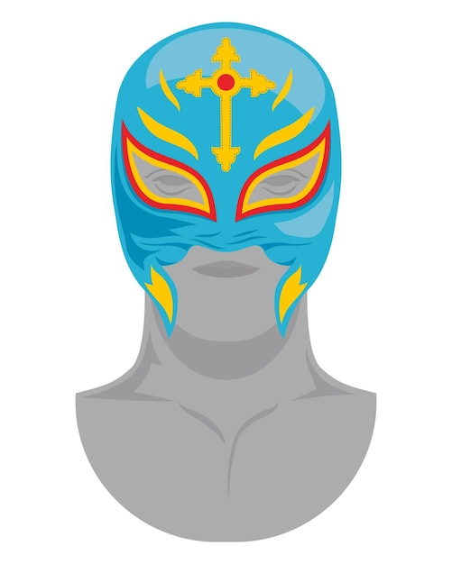 Kostenloser Vektor mexikanische wrestlingmaske traditionotinal