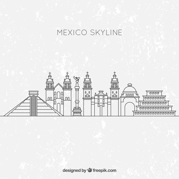 Mexiko Skyline Hintergrund