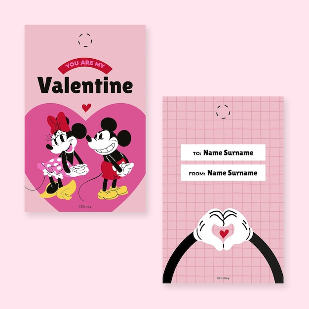 Mickey Valentines Geschenkkennzeichen