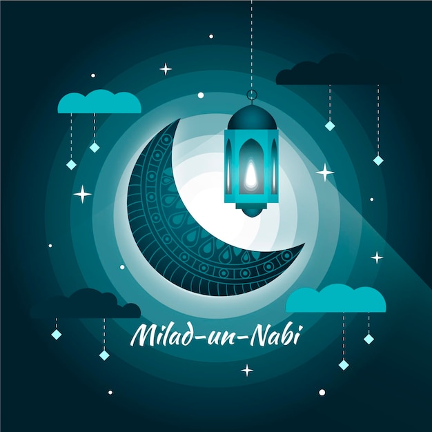 Milad un nabi Grußkonzept