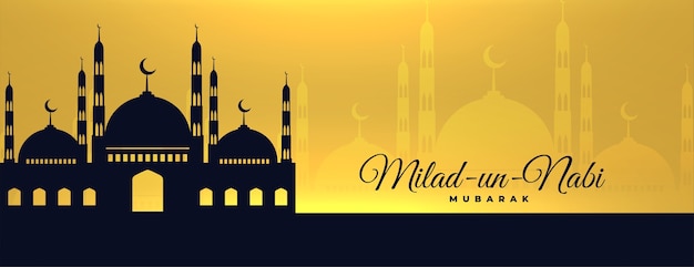 Milad un nabi schönes goldenes banner