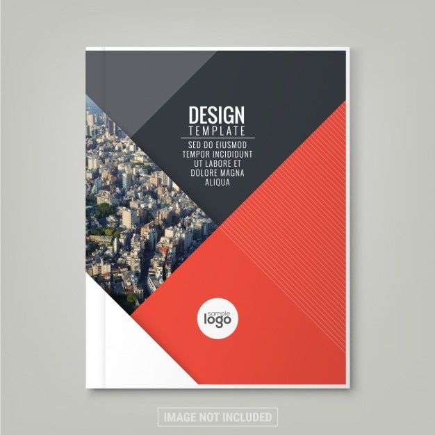 Kostenloser Vektor minimal einfache hintergrund rot vorlage farbe design für business-jahresbericht bucheinbandes broschüre flyer poster