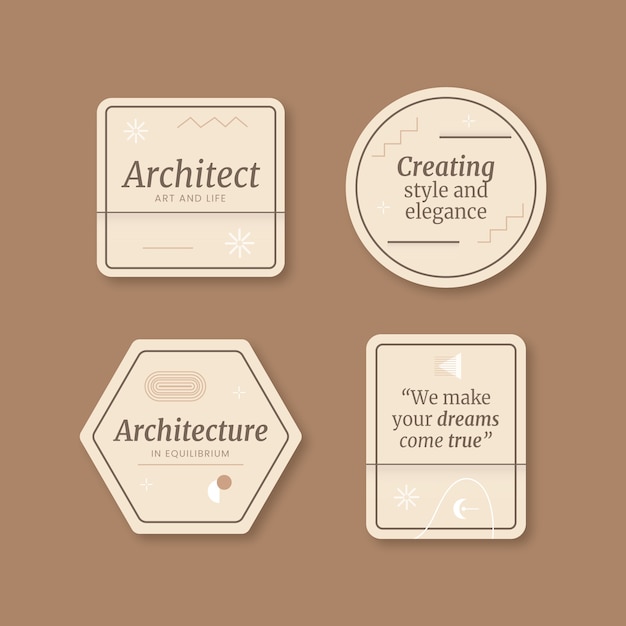 Minimale Architekturprojektetiketten gesetzt
