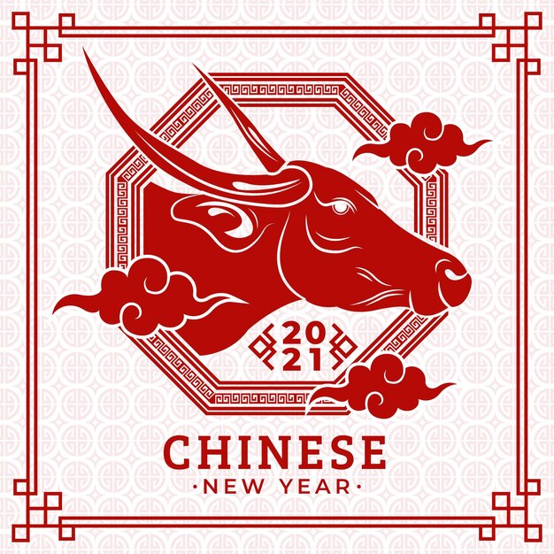 Minimales chinesisches Neujahr 2021