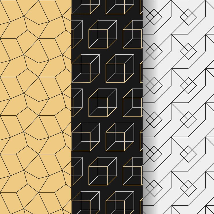 Kostenlose Vektor minimales geometrisches musterdesign