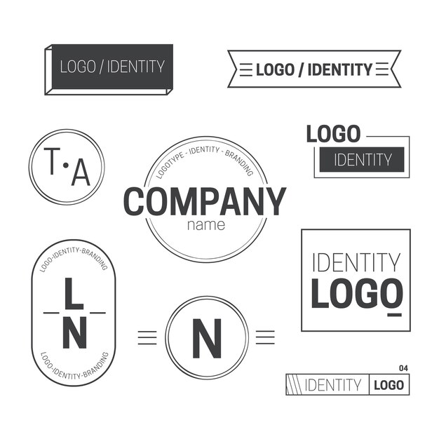 Minimales Logoelement in zwei Farben