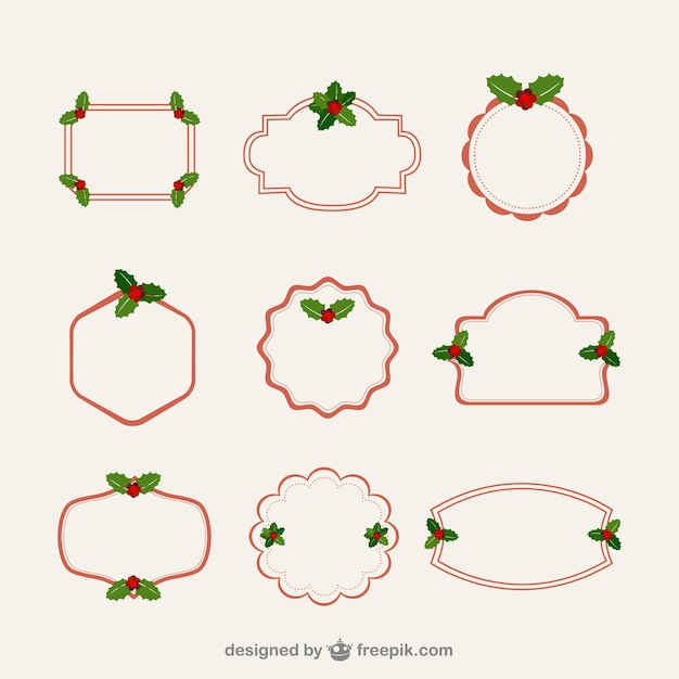 Minimalist weihnachtsrahmen