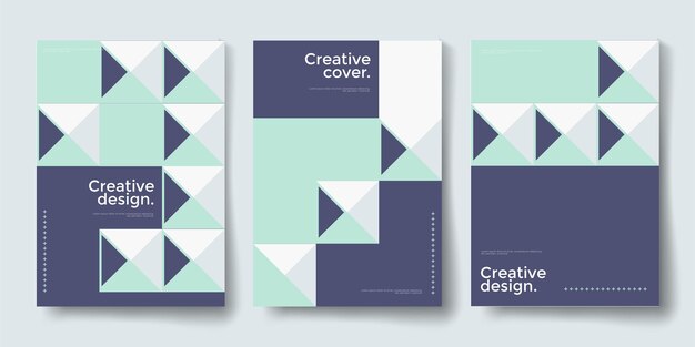 Minimalistische Cover-Vorlagen Moderne Verlaufsform-Zusammensetzung Kreatives geometrisches Hintergrundmuster