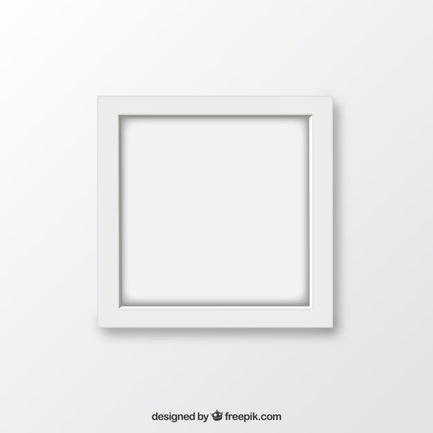 Minimalistischer weißen Rahmen
