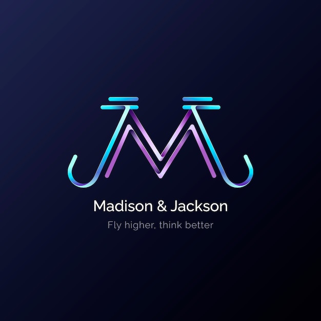 Mj-Logo-Design-Vorlage