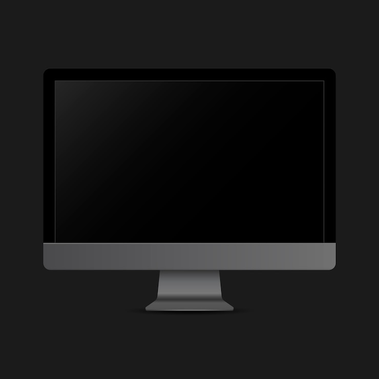 Kostenlose Vektor mockup eines digitalen geräts