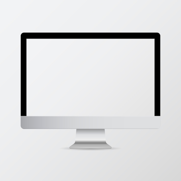 Kostenlose Vektor mockup eines digitalen geräts