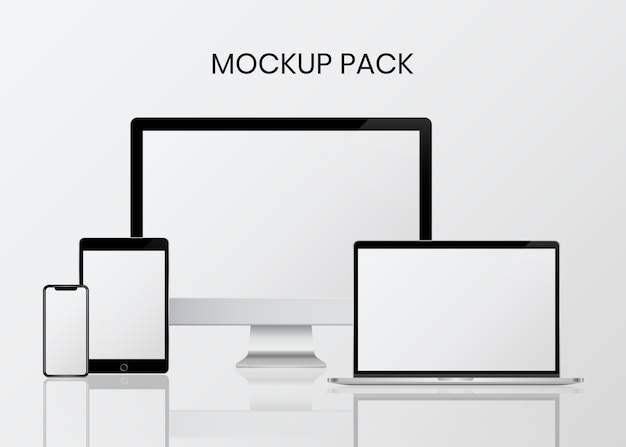 Mockup-Set für digitale Geräte