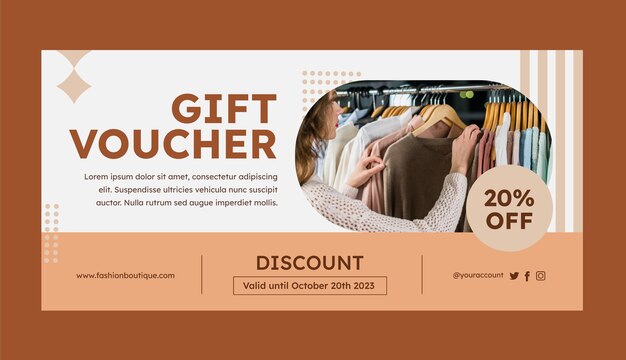 Modeboutique-Vorlagendesign
