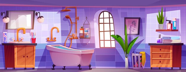 Moderne Badezimmer-Interieurgestaltung