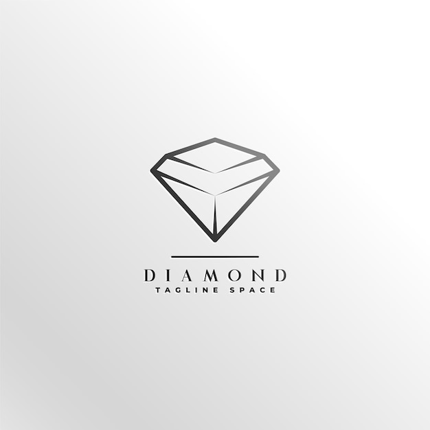 Kostenloser Vektor moderne diamant-edelstein-logo-design-vorlage