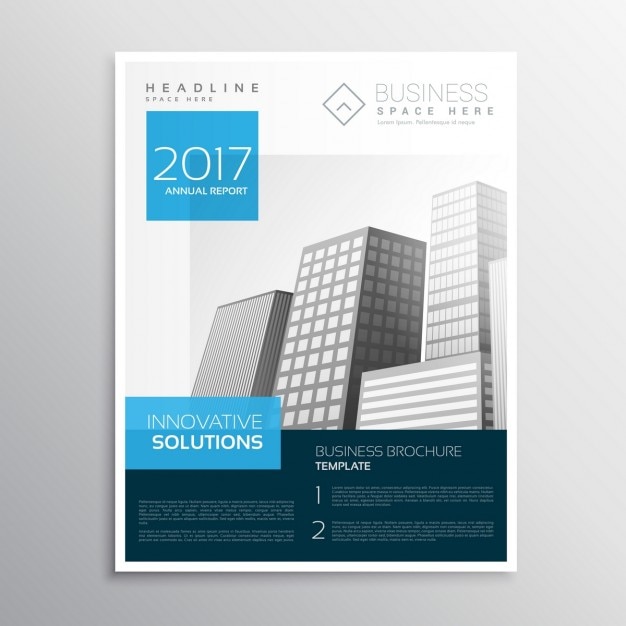 Moderne elegante blaue Broschüre Design-Layout cataglog