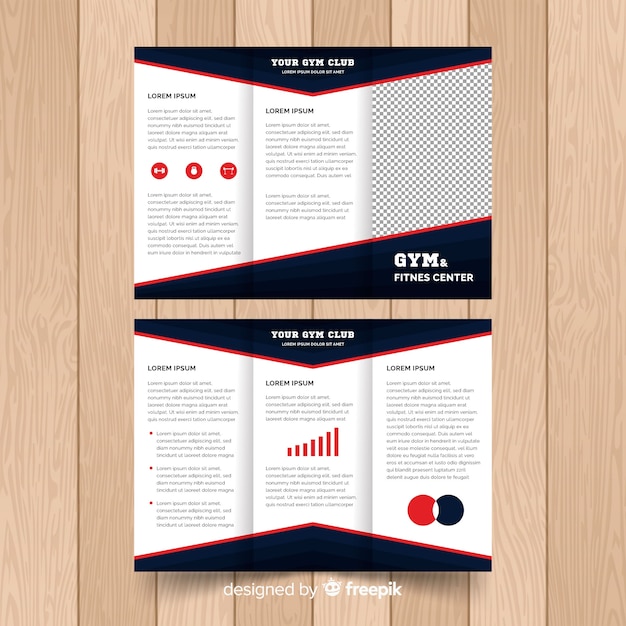 Moderne fliegerschablone mit infographic elementen