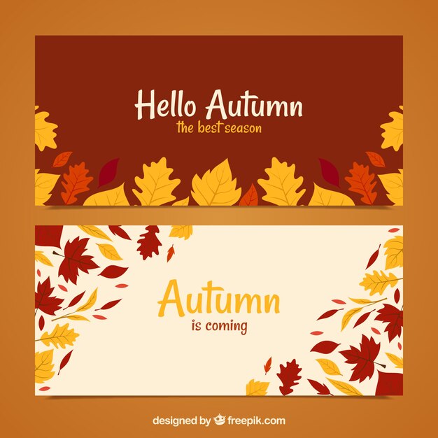 Moderne Herbst Banner