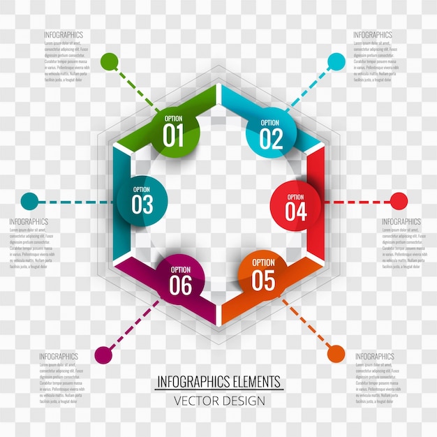 Kostenloser Vektor moderne infografik hintergrund