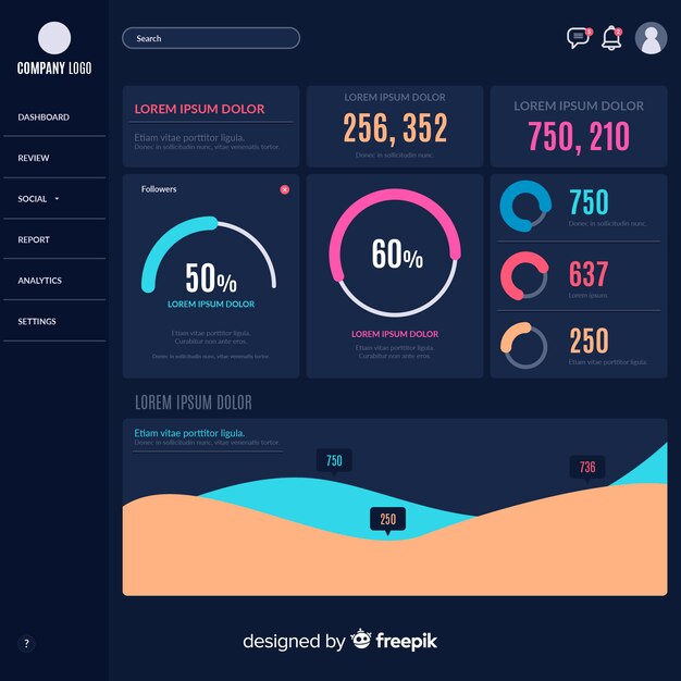 Moderne Infografik mit farbenfrohen Stil