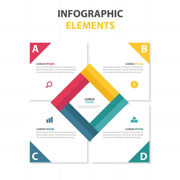 Kostenloser Vektor moderne infografische business-vorlage