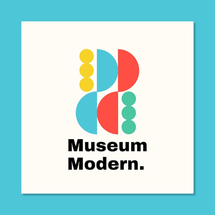 Kostenlose Vektor moderne museums-logo-vorlage
