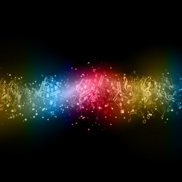 Kostenlose Vektor moderne noten hintergrund