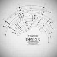 Kostenloser Vektor moderne technik hintergrund