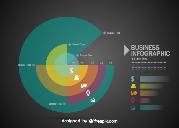 Modernen elementen infografik