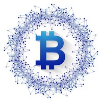 Moderner bitcoin hintergrund