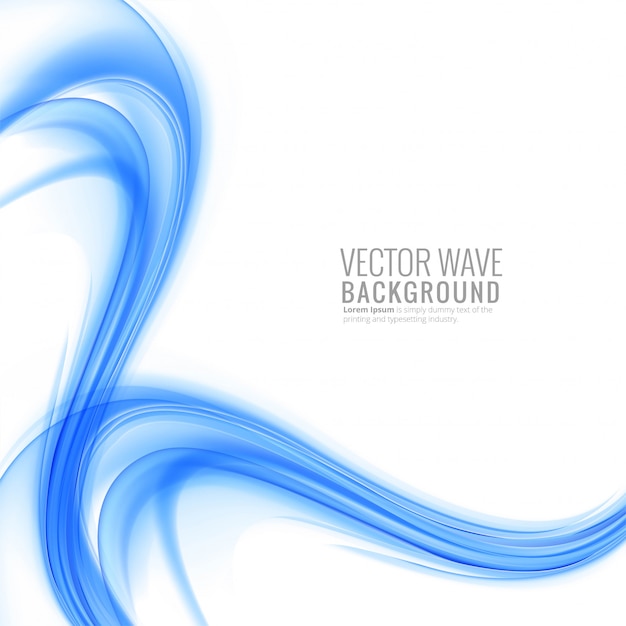 Moderner blauer wellenhintergrund
