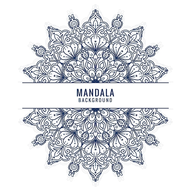 Moderner dekorativer luxus-mandala-hintergrund