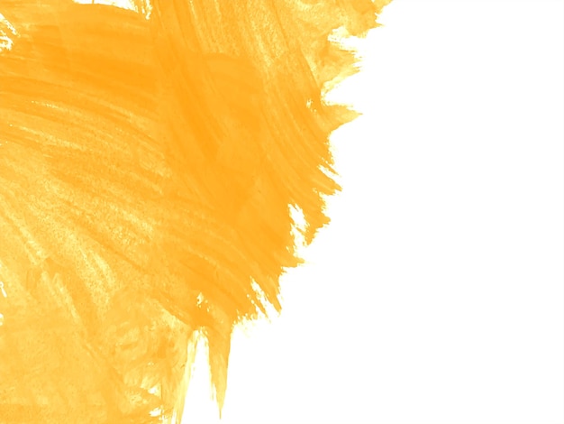 Moderner gelber pinselstrich stil aquarell textur hintergrund