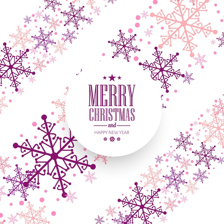 Kostenlose Vektor moderner hintergrund der frohen weihnachten