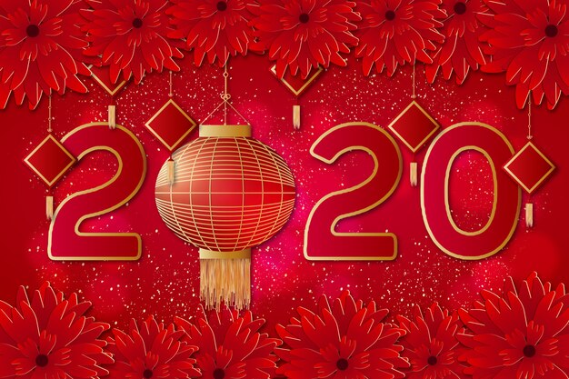 Moderner Hintergrund des Chinesischen Neujahrsfests