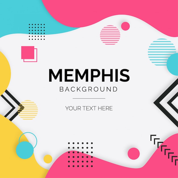 Moderner Hintergrund mit Memphis-Elementen