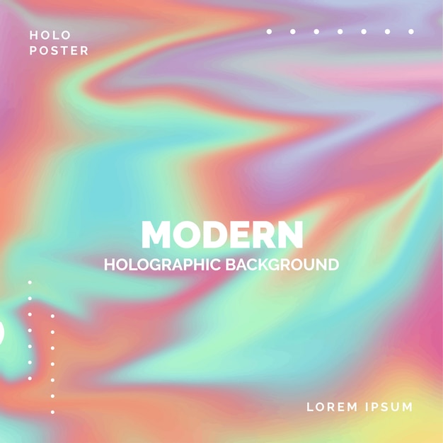 Moderner holographischer hintergrund