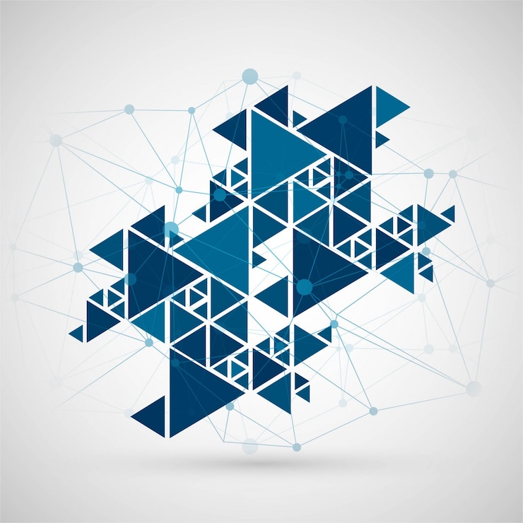Kostenlose Vektor moderner polygonaler hintergrund