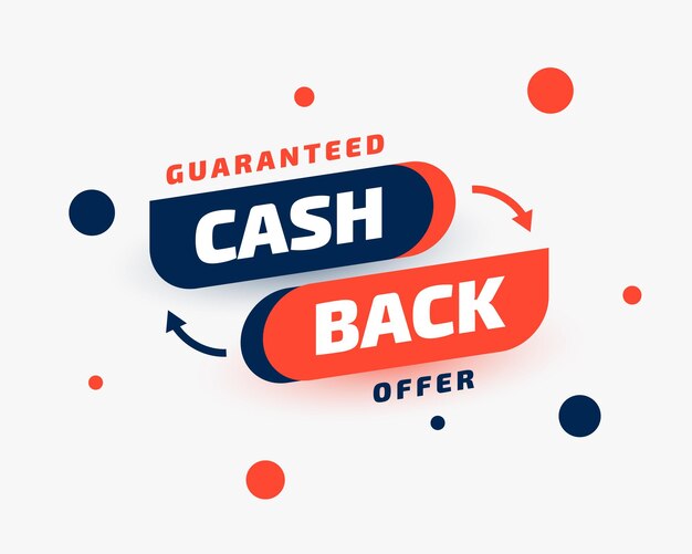 Moderner Stil garantierte Rückerstattung Angebot Hintergrunddesign