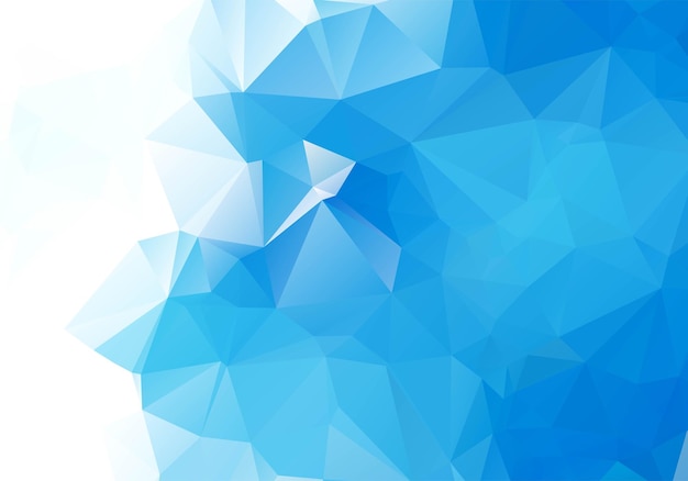 Modernes blaues Low-Poly-Dreieck formt Hintergrund