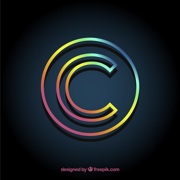 Modernes Copyright-Symbol