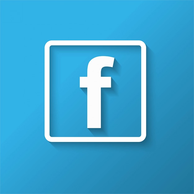 Modernes facebook icon design